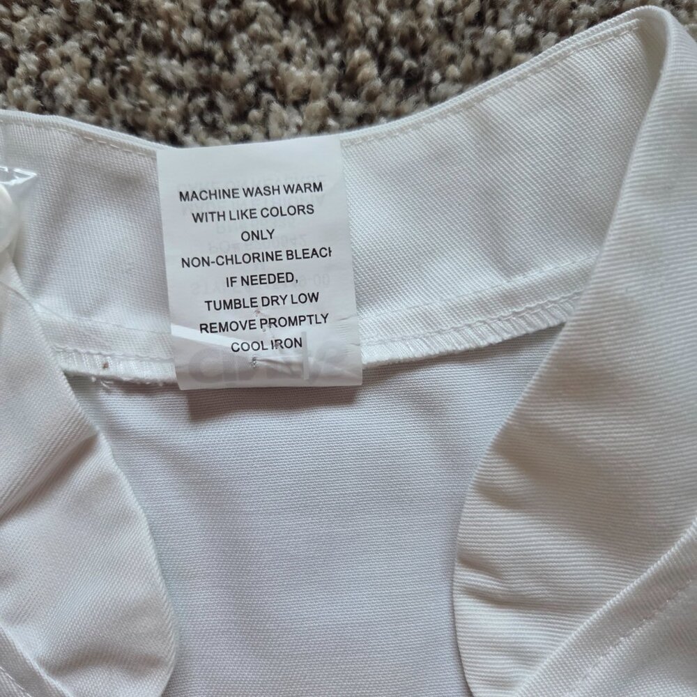 Cintas Men's White Chef's Coat Size Med Jacket Uniform Pockets New NWOT - Picture 4 of 7